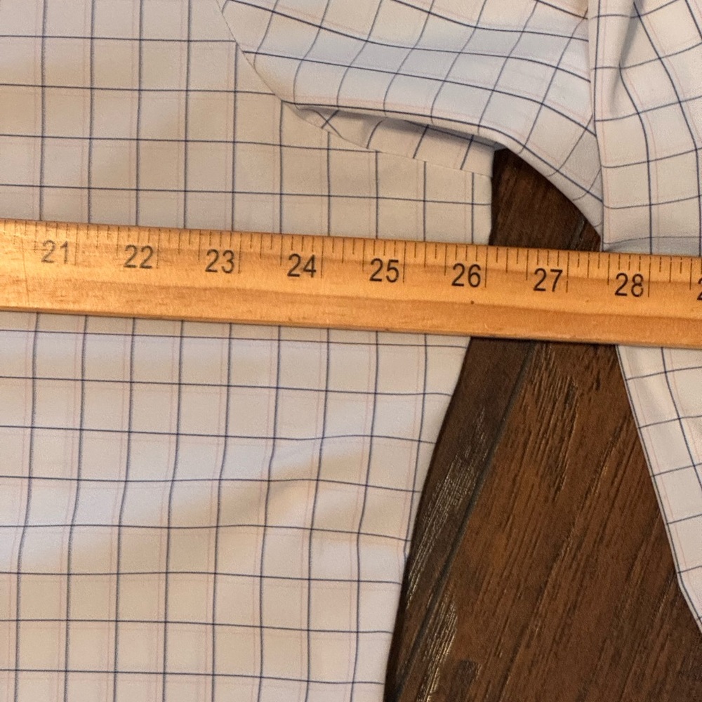 Mizzen + Main Leeward Button Shirt Mens XL Standard Fit White Blue Pink Check - Picture 8 of 12